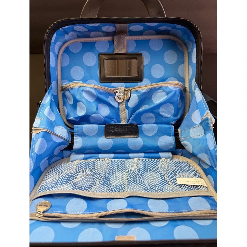 Romero Britto Hey Garden Beauty Case Pop Art Hard Shell Travel Vanity Makeup Bag